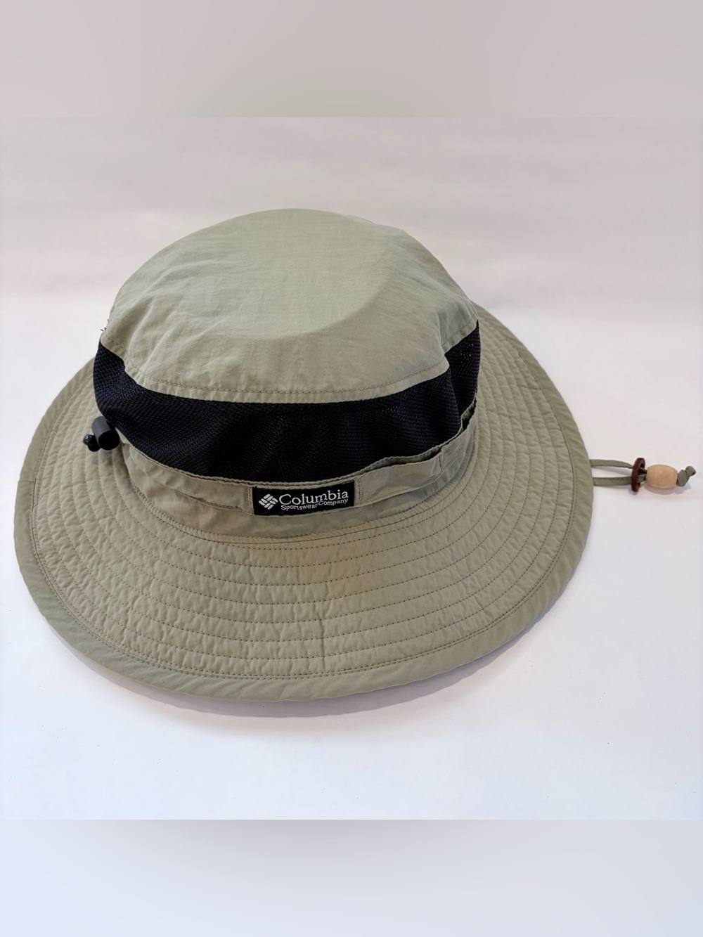 Columbia Hat Boonie Mens One Size Beige Mesh Wide Brim Outdoor Sun Hiking